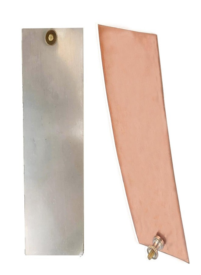 zinc and copper plate with terminal for lab experiments (4 each)